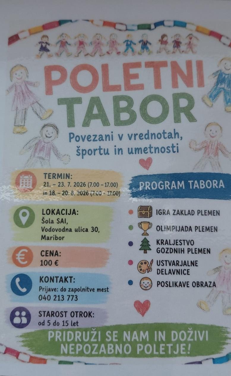Vabilo na poletni tabor